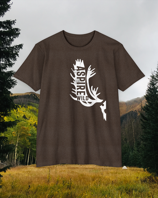 Distressed Logo Hunting Lifestyle t-shirt | Aspire Wild Outdoor Gear